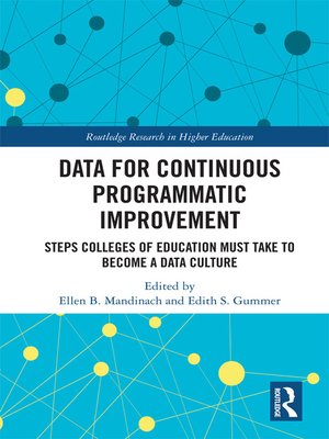 cover image of Data for Continuous Programmatic Improvement